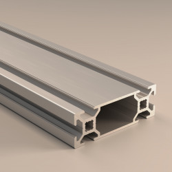 Profilo in alluminio 20x60 mm 6 cave